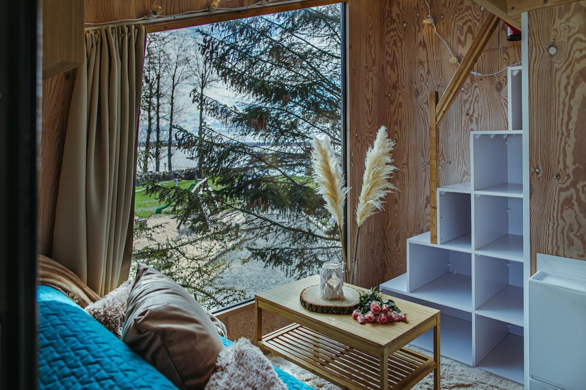 Herbals - Tree&Lake Houses With Bath, Sauna, Bikes, Motorboat เมียลโน ห้อง รูปภาพ